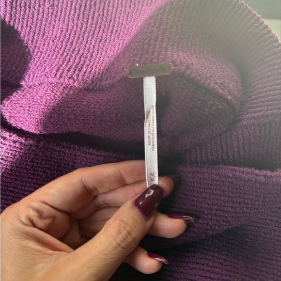 Free People Plum Ottoman Tunic Oversized Slouchy Cowl Neck Sweater – Size M - Picture 3 of 5